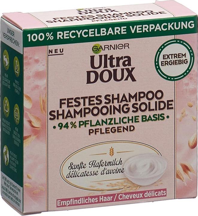 Actual product image Garnier Solid Shampoo Gentle Oat Milk (Solid shampoo, 60 g)