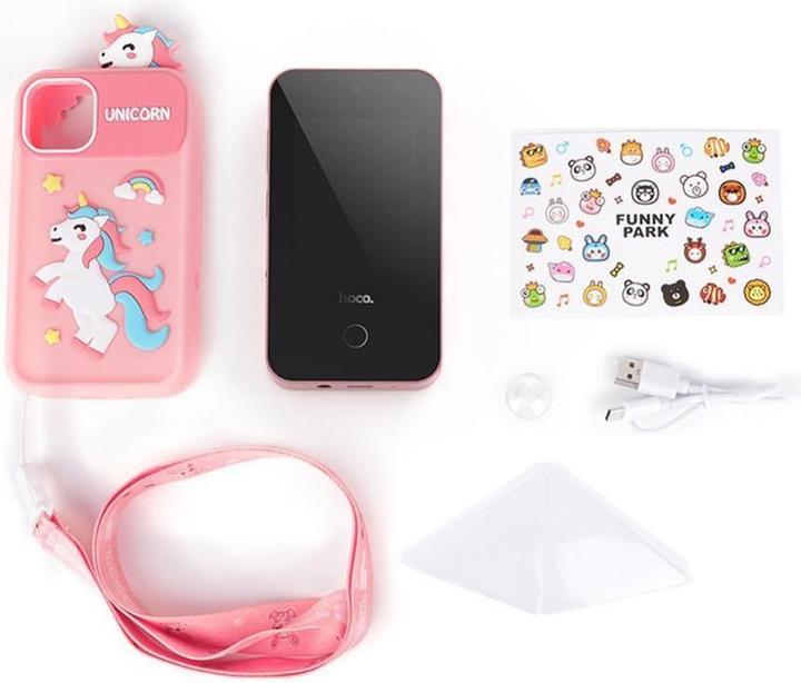 Actual product image Hoco Headphone with microphone gaming phone for kids 2,8" Y103 pink