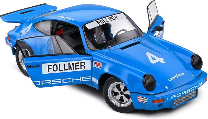 Produktbild Solido 1:18 Porsche 911 IROC #4 1974 blau