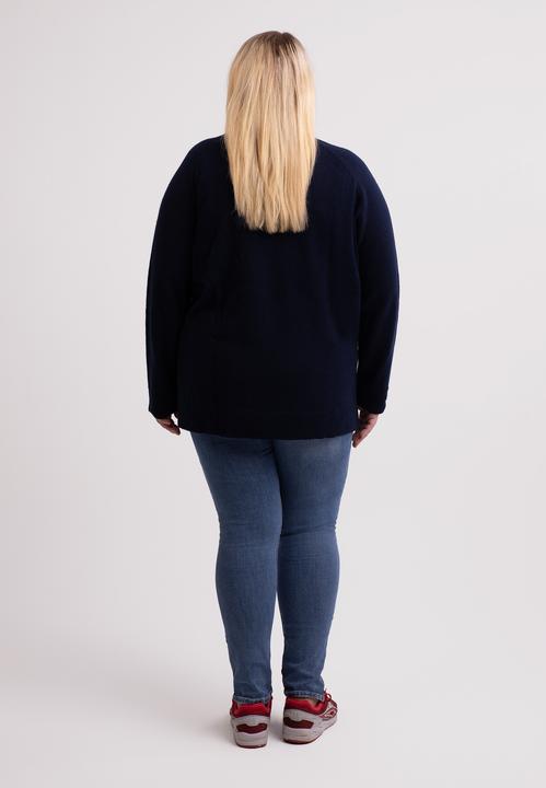 Image du produit Cash-Mere Kaschmir V-Ausschnitt Pullover mit Seitenschlitzen (3XL)
