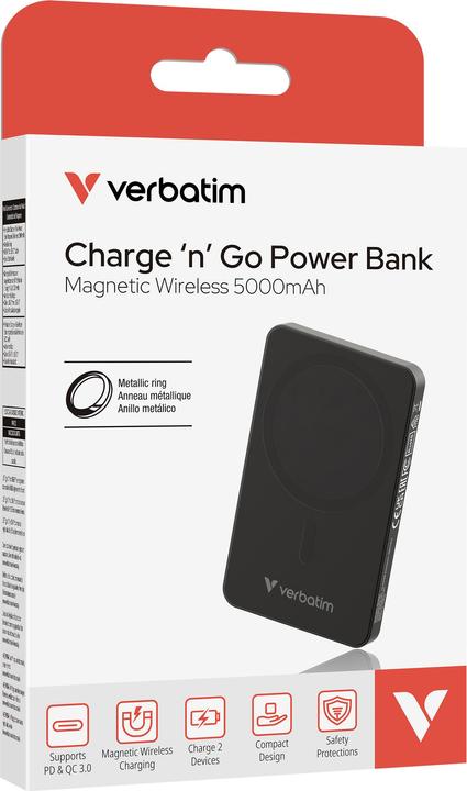 Image du produit Verbatim Charge 'n' Go Essentials (5000 mAh, 35 W, 18.50 Wh)