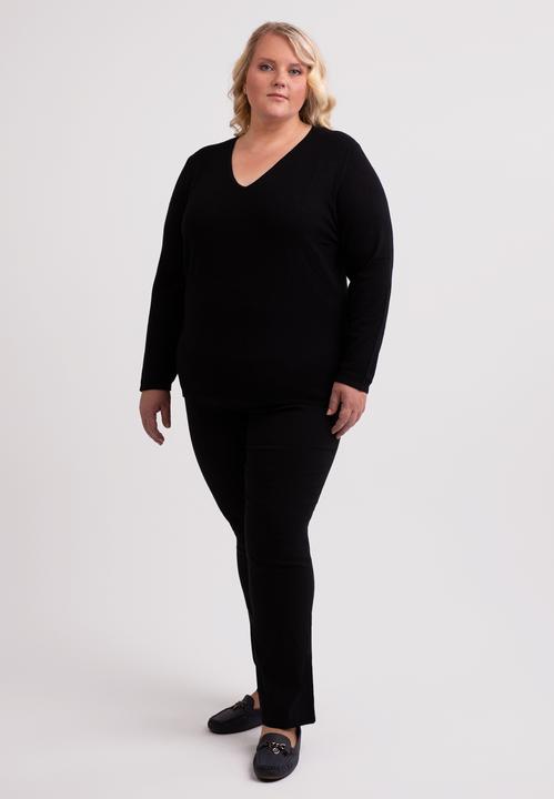 Produktbild Cash-Mere Seide Kaschmir V-Ausschnitt Pullover (4XL)