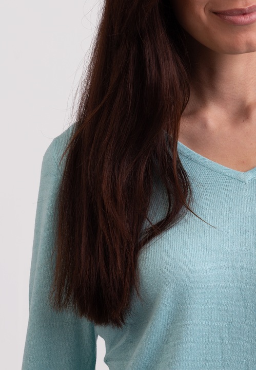 Image du produit Cash-Mere Seide Kaschmir V-Ausschnitt Pullover (L)