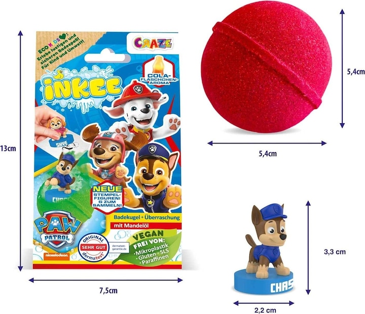 Actual product image Craze Paw Patrol surprise bathing ball (Bath bombs)