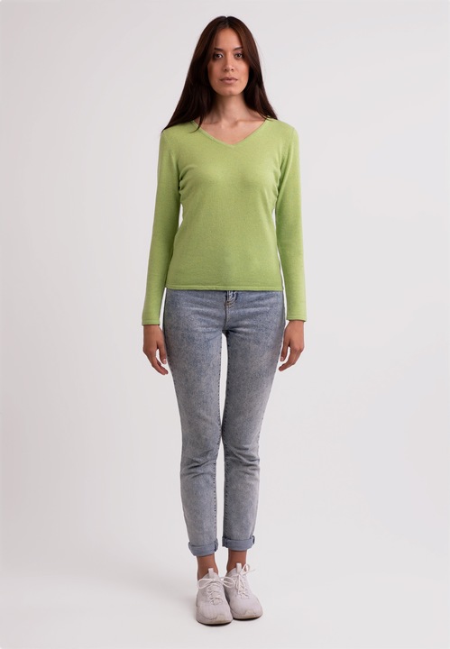 Immagine prodotto Cash-Mere Recycelter Kaschmir V-Ausschnitt Pullover (XXL)