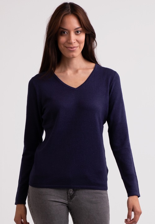 Image du produit Cash-Mere Seide Kaschmir V-Ausschnitt Pullover (XL)