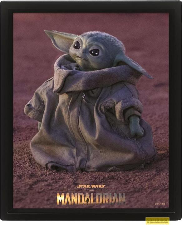 Produktbild Pyramid Star Wars: The Mandalorian 3D-Effekt Poster Set Grogu 26 x 20 cm (3) (26 x 20 cm)
