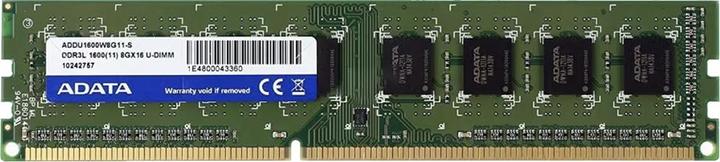 Image du produit Adata ADDU1600W8G11-S module de mémoire GB DDR3L (1 x 8GB, 1600 MHz, RAM DDR3, DIMM)
