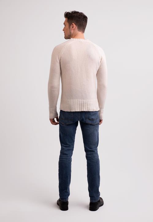 Actual product image Cash-Mere Recycelter Kaschmir V-Ausschnitt Pullover (L)