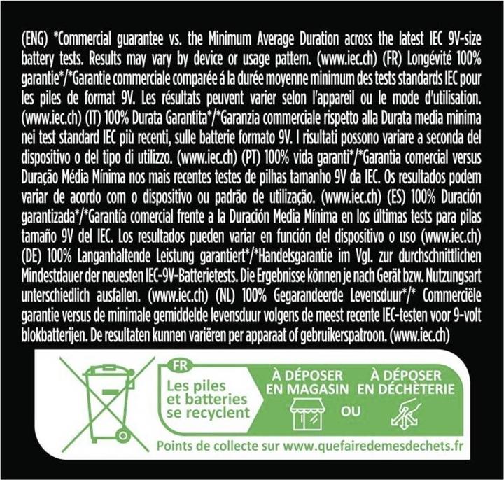 Produktbild Duracell Plus Power (4 Stk., 9V Block)