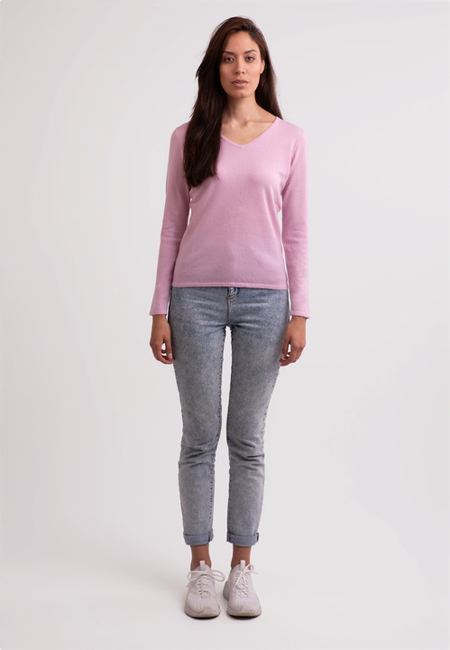 Immagine prodotto Cash-Mere Recycelter Kaschmir V-Ausschnitt Pullover (L)