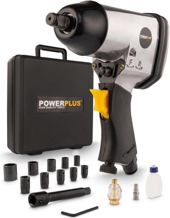 Produktbild Powerplus Schlagschrauber Pneumatisch 114L/min 310Nm (Druckluft)
