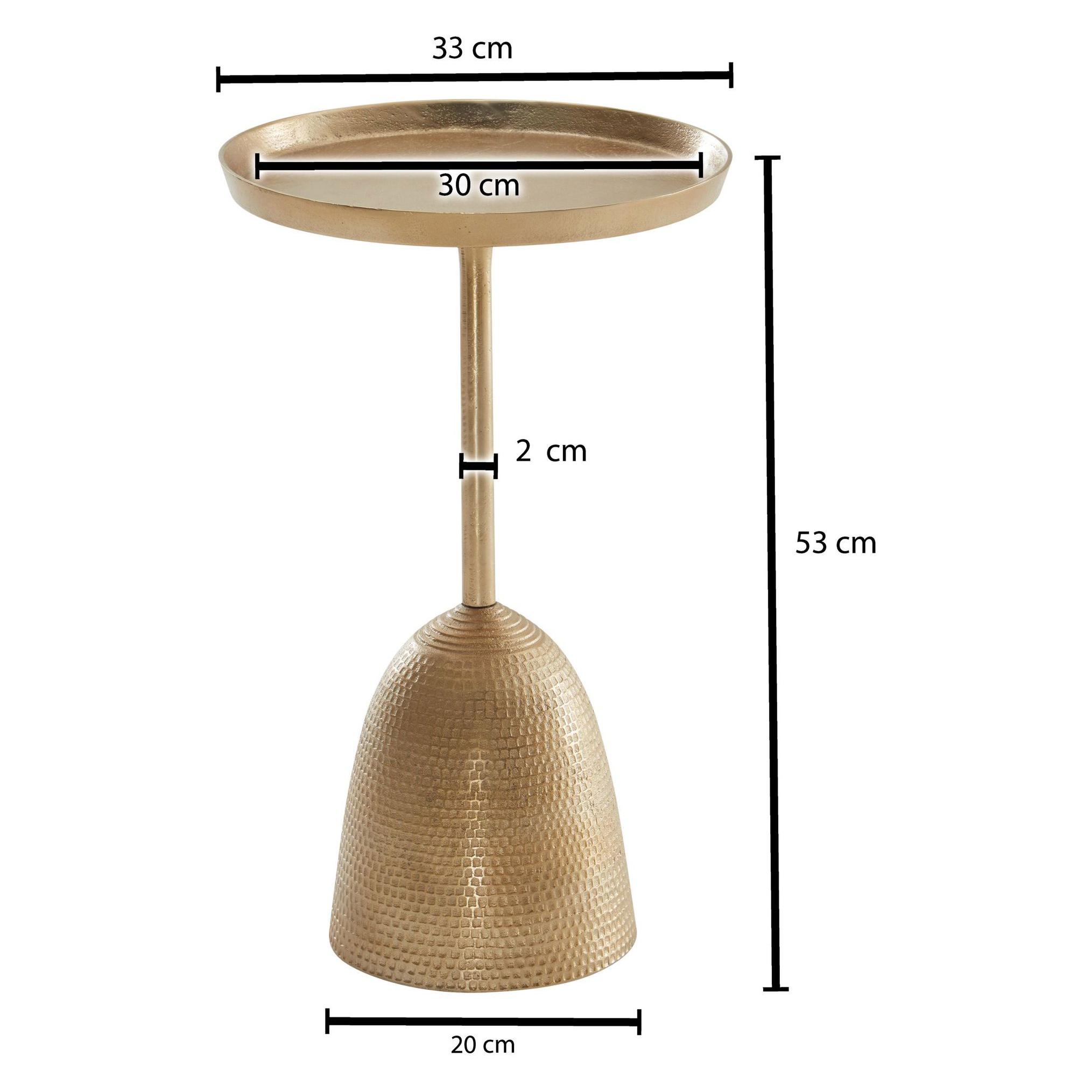 Wohnling, Salontafel, Goud (33 X 33 X 53 Cm)