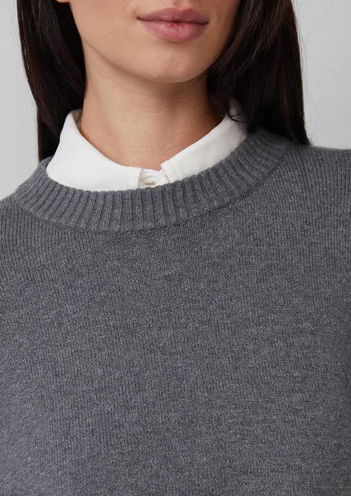 Produktbild s.Oliver Strickpullover Weicher Strickpullover mit Ärmelaufschlag (48)