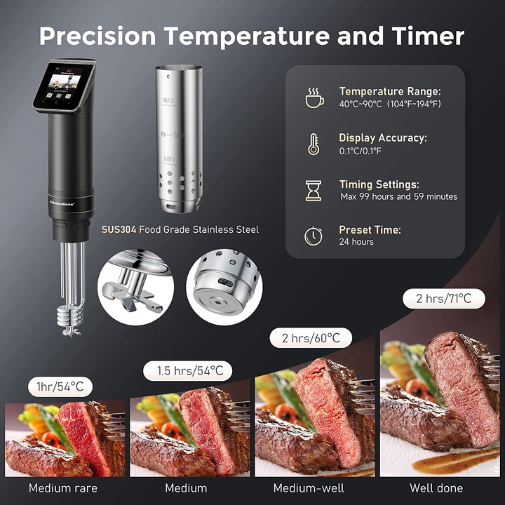 Actual product image KitchenBoss Sous Vide Cooker Stick