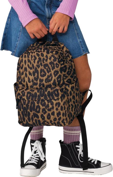 Actual product image Bagbase Leopard Print Mini Backpack