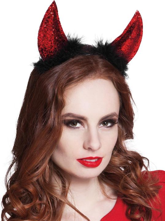 Produktbild Boland Glitter Teufelshörner Haarreif