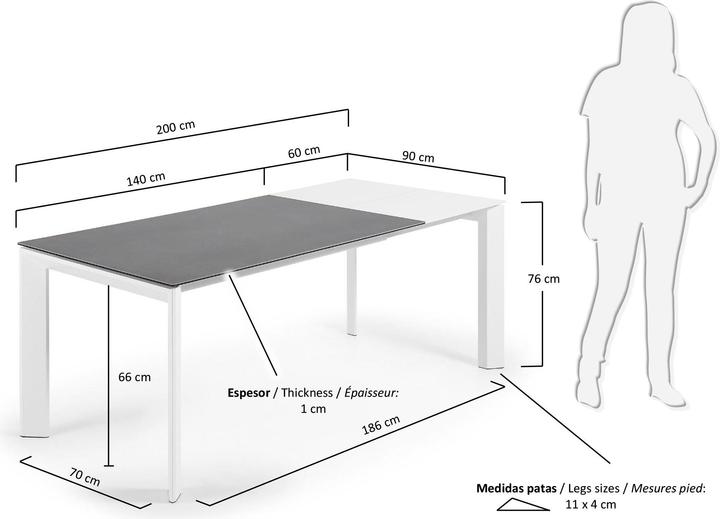 Produktbild Kave Home Axis (90 x 140 x 76 cm)