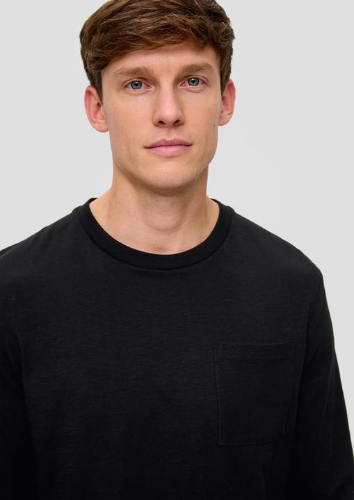 Produktbild s.Oliver T-Shirt Longsleeve mit Flammgarnstruktur (L, XL)