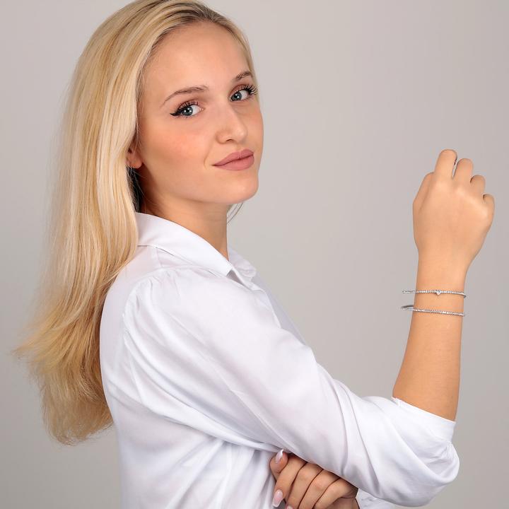 Immagine prodotto La Petite Story Lux Bangle Love Brass Heart Cz (Acciaio inossidabile)