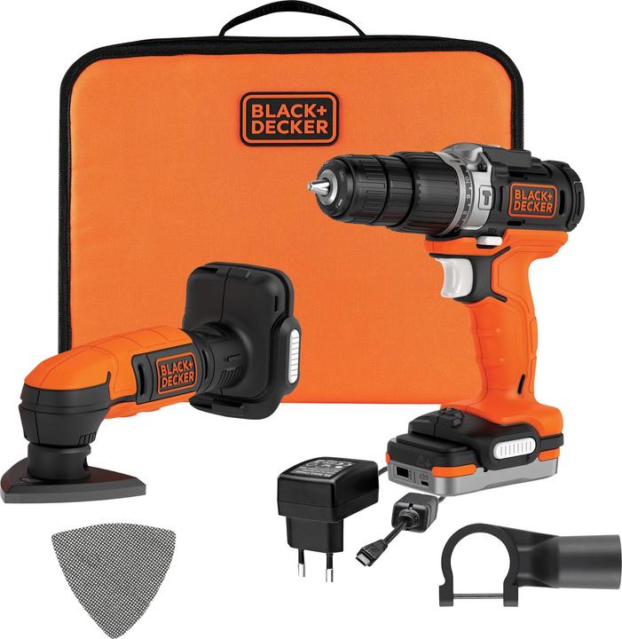 Immagine prodotto Black & Decker Trapano+smerigliatrice a batteria Black+Decker 2K (Smerigliatrice a delta)