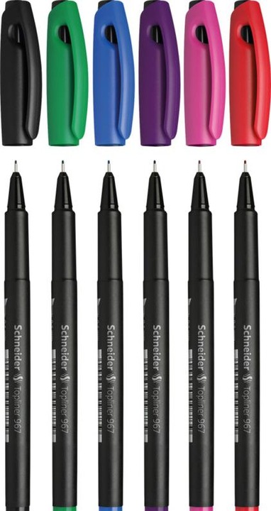 Image du produit Schneider Feinliner Topball 967 6pcs assorti (Trié, 6 x)