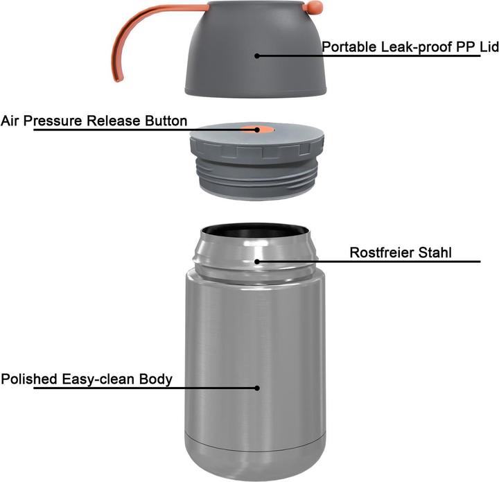 Image du produit Intirilife Récipient isotherme 650ml