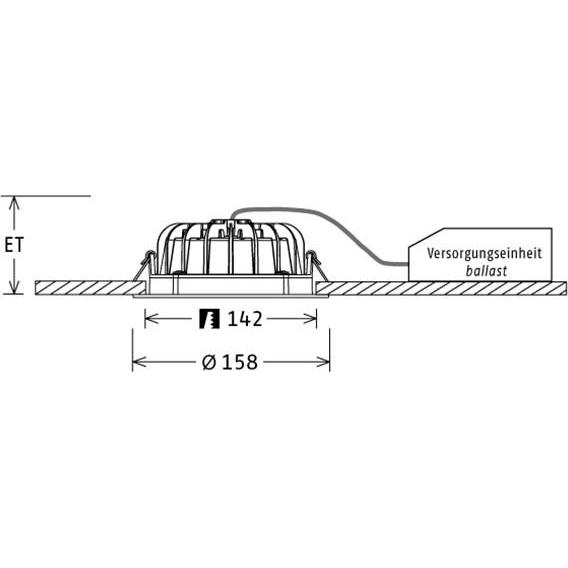 Thumbnail - LTS, Wandleuchte + Deckenleuchte, LED-Einbaudownlight (1070 lm)