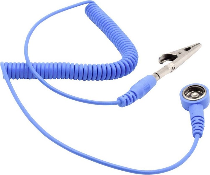 Produktbild Quadrios ESD-Erdungskabel 1.80 m Druckknopf 10 mm, Stecker, Krokodilklemme