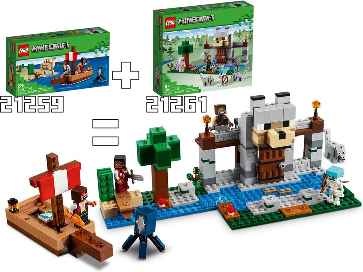 Actual product image LEGO The pirate ship voyage (21259, LEGO Minecraft)