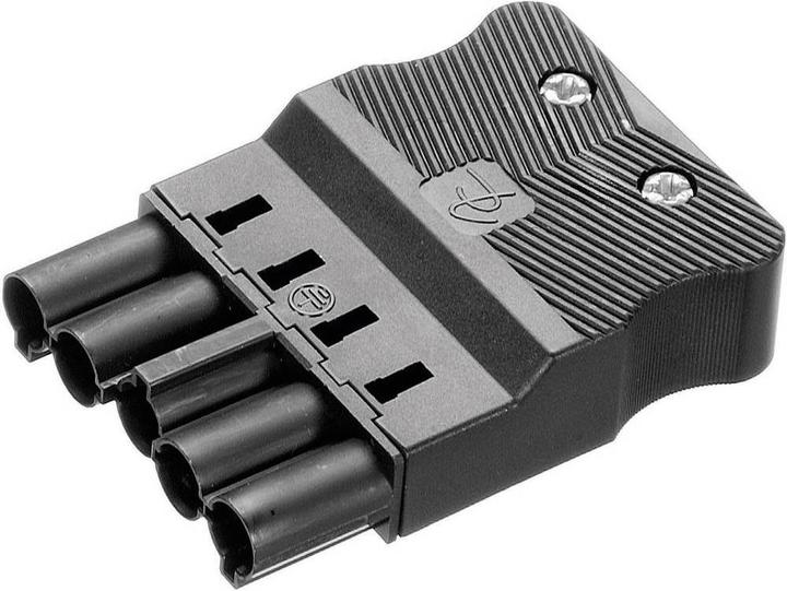 Actual product image Adels-Contact 18004 Mains connector AC plug, straight Total number of poles: 4 + PE