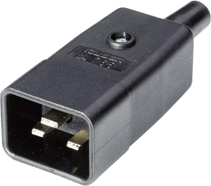 Kaiser 765/sw/C Connecteur pour appareils froids 765 Mâle, droit Nombre total de pôles : 2 +