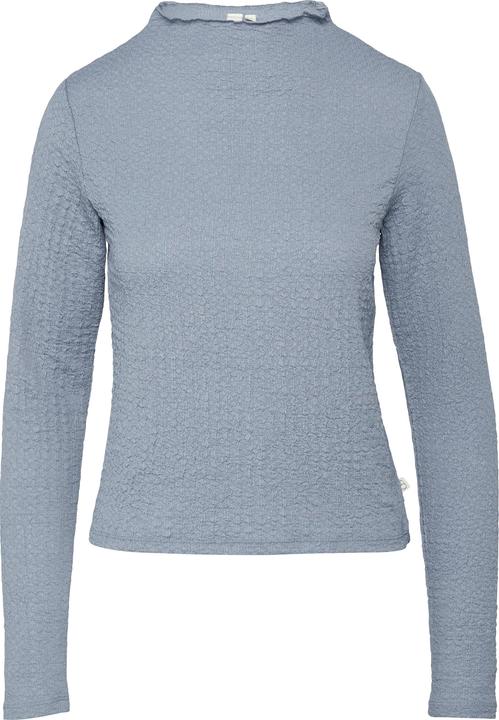 Immagine prodotto S.Oliver T-Shirt Strukturiertes Longsleeve mit angeschnittenem Stehkragen (L)