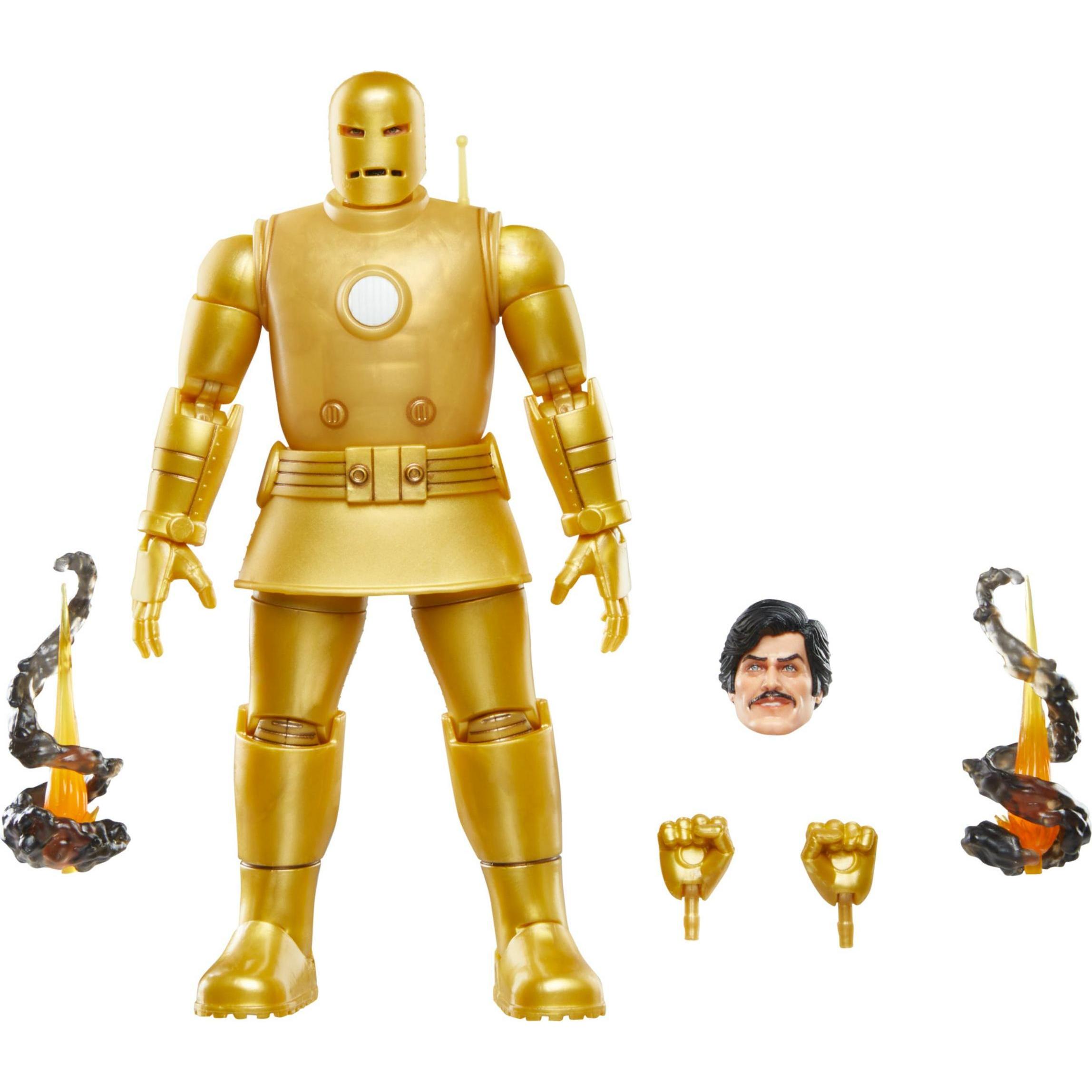 Thumbnail - Hasbro Iron Man Marvel Legends Actionfigur Iron Man (Model 01-Gold) 15 cm