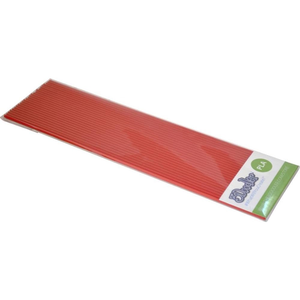 3Doodler Create+ Filament PLA rot 24 Stück"Chilli Pepper Red 24 Pack" (PLA, 1.75 mm, 63 g, Rot), 3D Filament, Rot