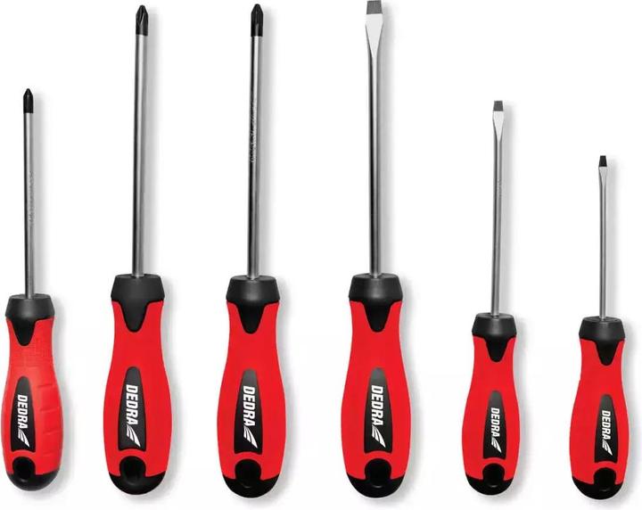Actual product image Dedra Set of screwdrivers 6 pcs., CrV steel