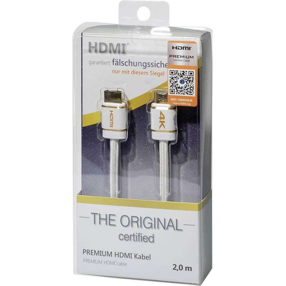 Thumbnail - Maxtrack HDMIÂ Premium zertifiziertes Kabel (2 m, HDMI), Video Kabel