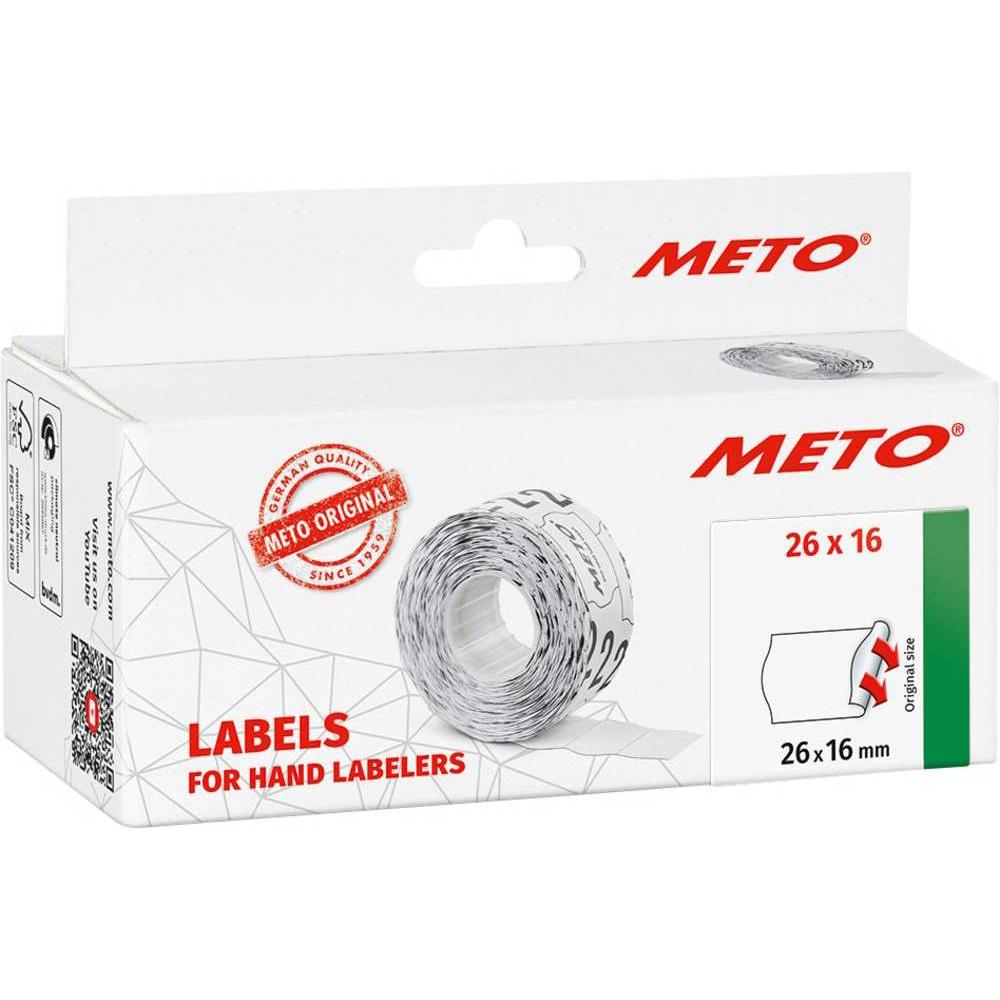 Thumbnail - METO, Etiketten, Preis-Etiketten 9506167 Permanent Etiketten-Breite: 26 mm Etiketten-Höhe: 16 mm Weiss 1 St.