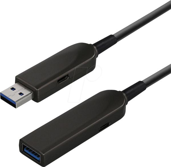 Produktbild Transmedia Aktives USB 3.1 (Gen 2) Glasfaser Kabel (3 m)