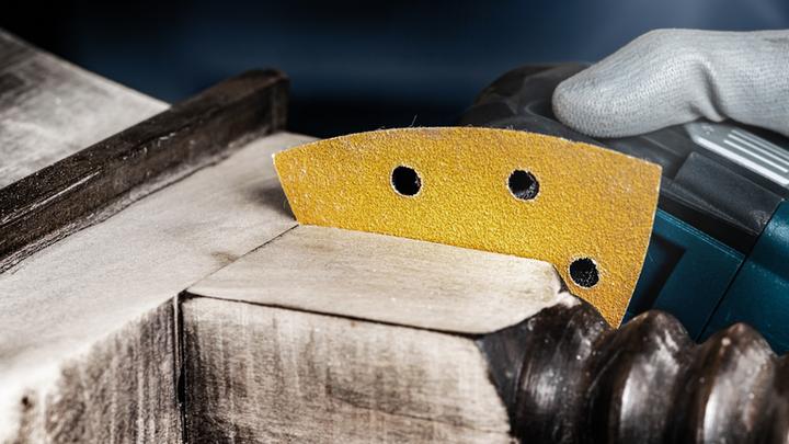 Image du produit Bosch Professional Zubehör EXPERT M480 Jeu de filets abrasifs, 93 x 93 mm, 6 pièces (120, 180, 80)