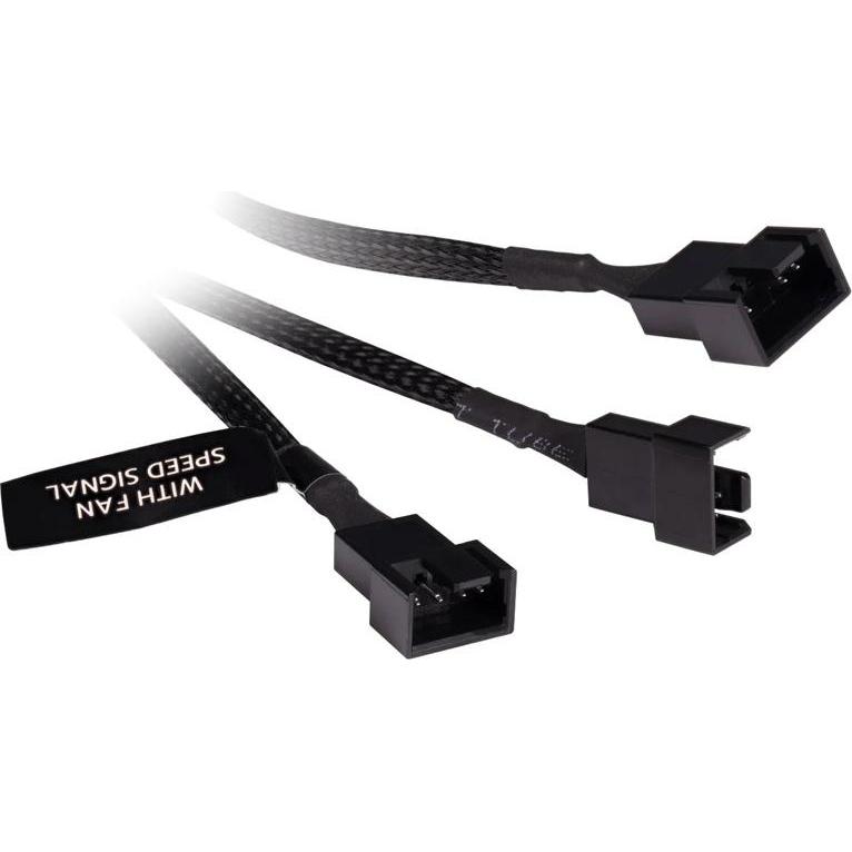 Thumbnail - Alphacool LK Y-Splitter 4-Pin auf 3x 4-Pin PWM 15cm (1 x), PC Lüfter, Schwarz