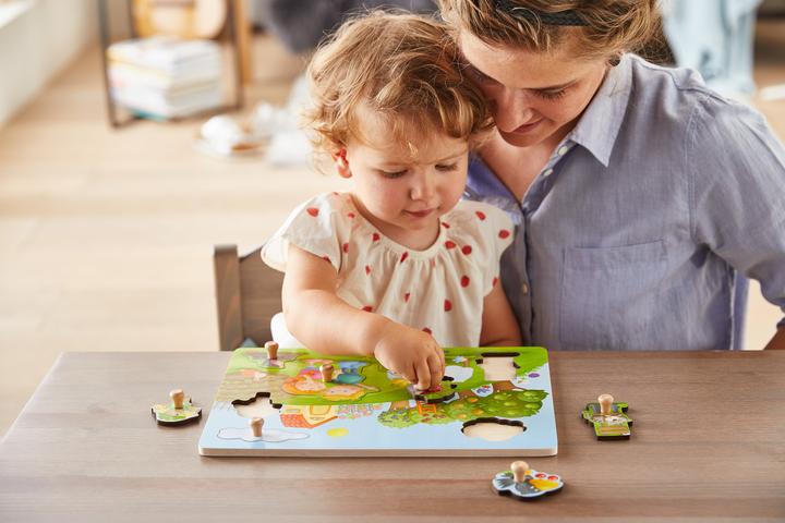 Image du produit Haba Puzzle de préhension Verger (8 pièces)