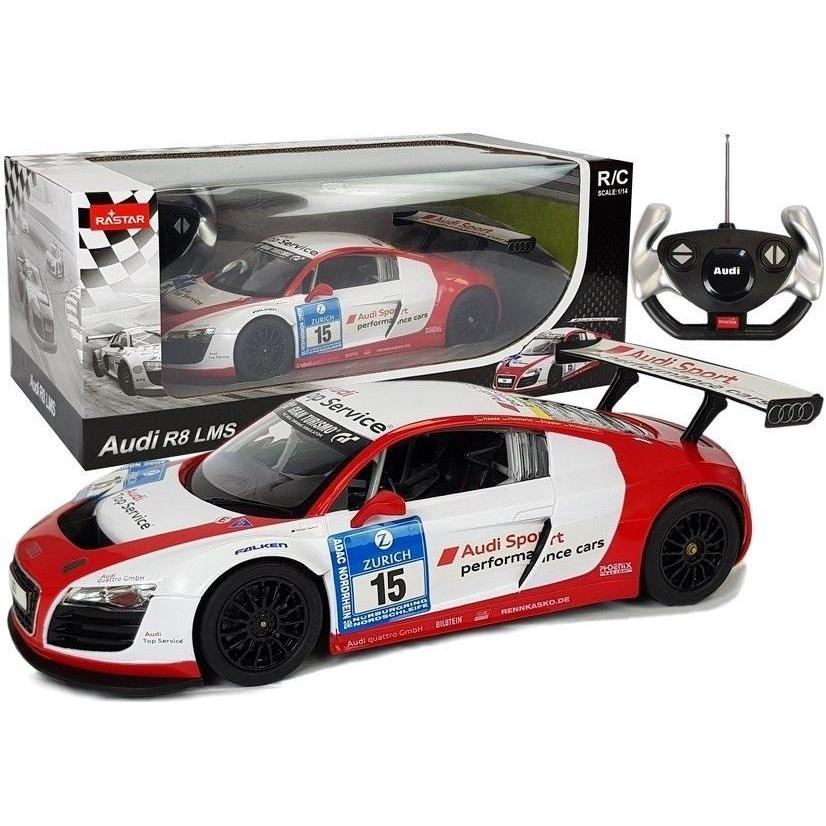 Rastar Auto R/C Audi R8 LMS 1:14 bianco o rosso