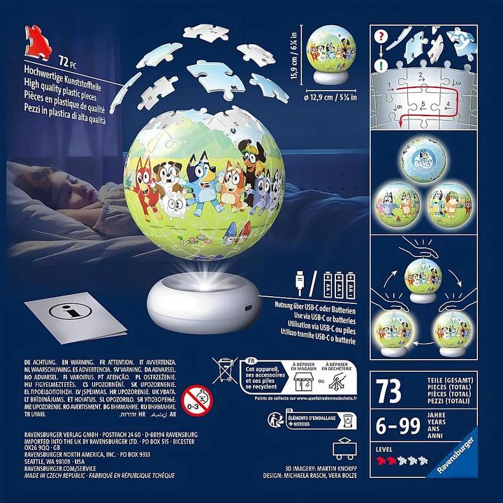 Image du produit Ravensburger Bluey illuminé (72 pièces)