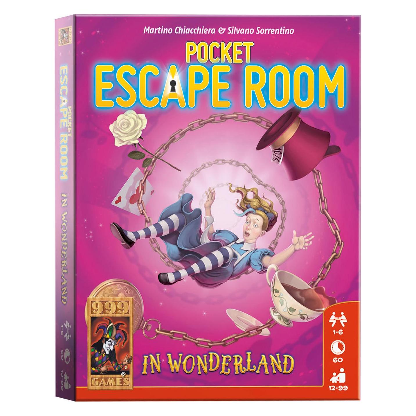 999Games Pocket Escape Room, Breinbreker In Wonderland