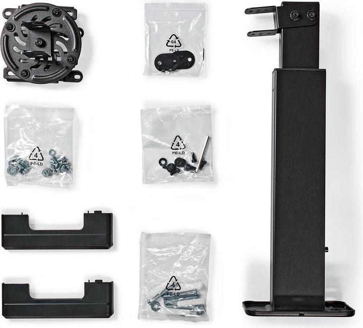 Produktbild Nedis Projektorhalterung Vollbeweglich 15 kg drehbar kippbar Stahl Schwarz Schwarz (Wand)