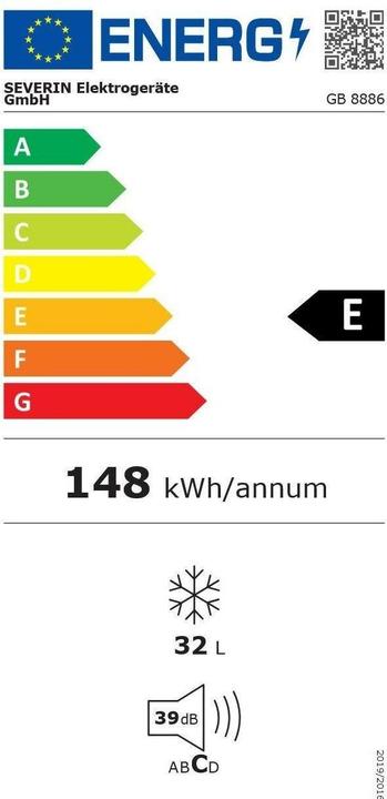 Energie-Label Severin GB8886 (Freistehend, 32 l)