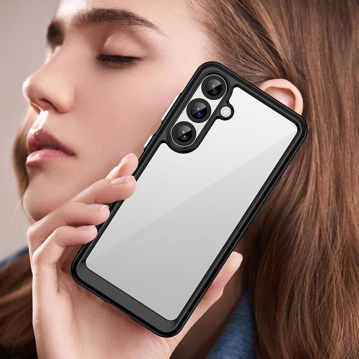Image du produit Hurtel Back panel cover Outer Space Case for Samsung Galaxy A36 Cover with Flexible Frame - Black (Samsung Galaxy A36)