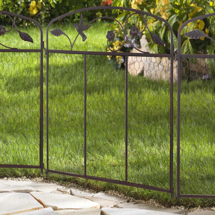 Actual product image Relaxdays Decorative garden fencing (186 cm)