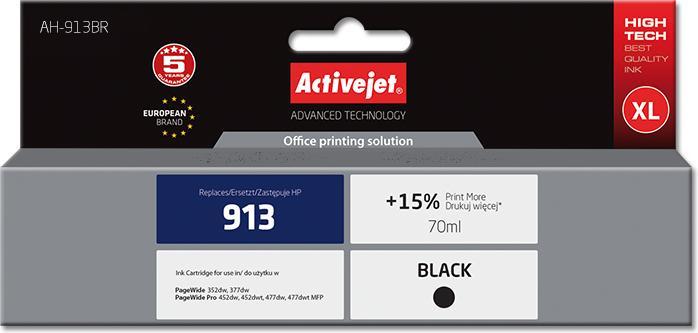Produktbild Activejet AH-913BR - Kompatibel - Tinte auf Pigmentbasis - Schwarz - HP - Einzelpackung - (BK)